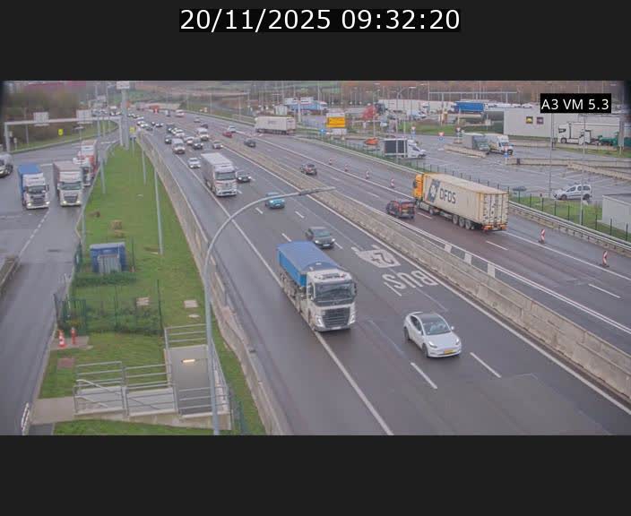 <h2>Traffic live webcam Luxembourg Aire de Berchem - A3 - BK 5 - direction France</h2>