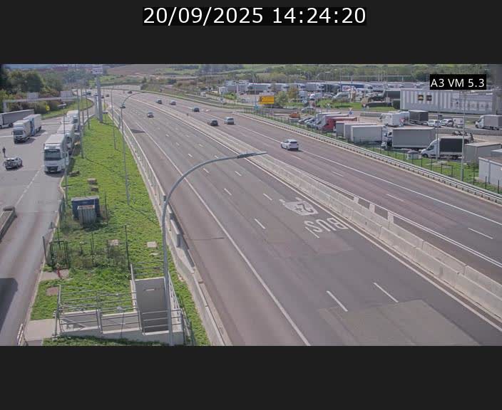 Traffic live webcam Luxembourg Aire de Berchem - A3 - BK 5 - direction France