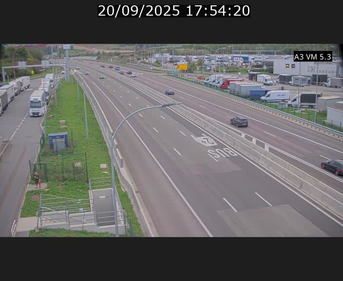Traffic live webcam Luxembourg Aire de Berchem - A3 - BK 5 - direction France