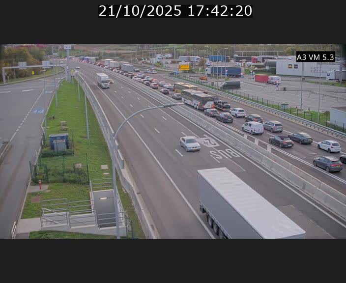 <h2>Traffic live webcam Luxembourg Aire de Berchem - A3 - BK 5 - direction France</h2>