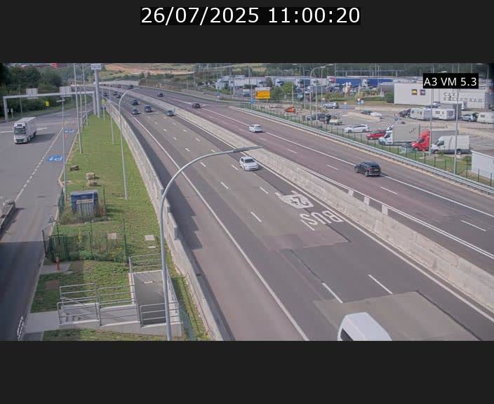<h2>Traffic live webcam Luxembourg Aire de Berchem - A3 - BK 5 - direction France</h2>