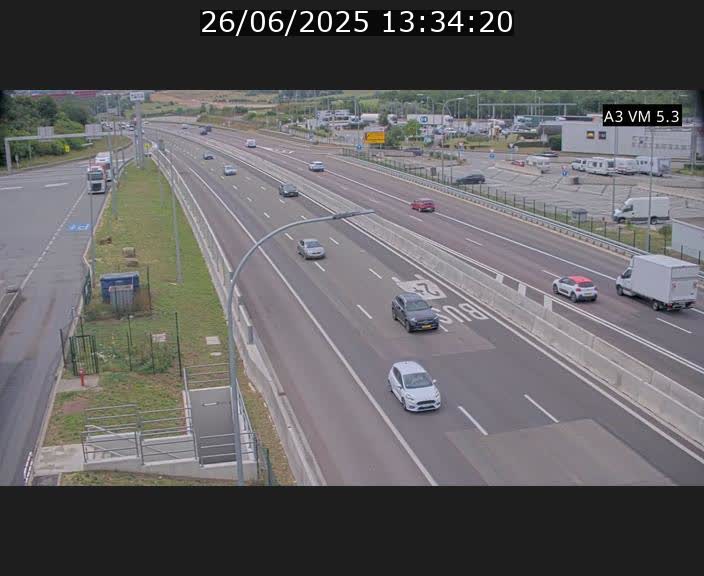 <h2>Traffic live webcam Luxembourg Aire de Berchem - A3 - BK 5 - direction France</h2>