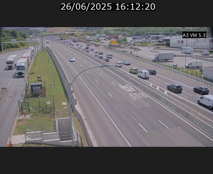 <h2>Traffic live webcam Luxembourg Aire de Berchem - A3 - BK 5 - direction France</h2>