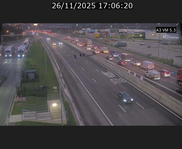 <h2>Traffic live webcam Luxembourg Aire de Berchem - A3 - BK 5 - direction France</h2>