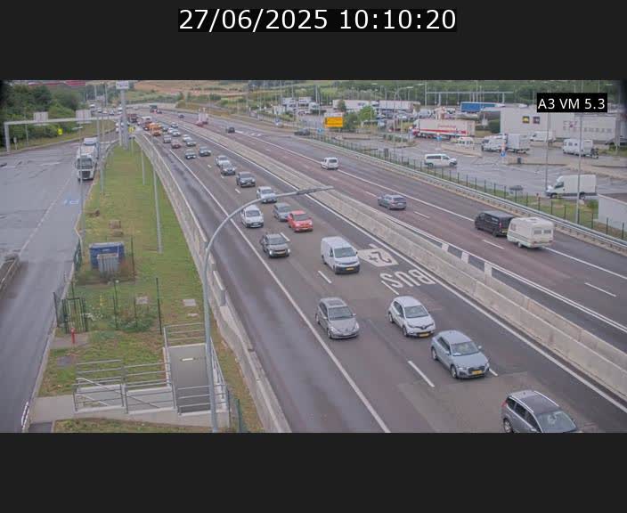 <h2>Traffic live webcam Luxembourg Aire de Berchem - A3 - BK 5 - direction France</h2>