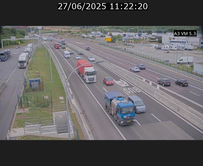 <h2>Traffic live webcam Luxembourg Aire de Berchem - A3 - BK 5 - direction France</h2>