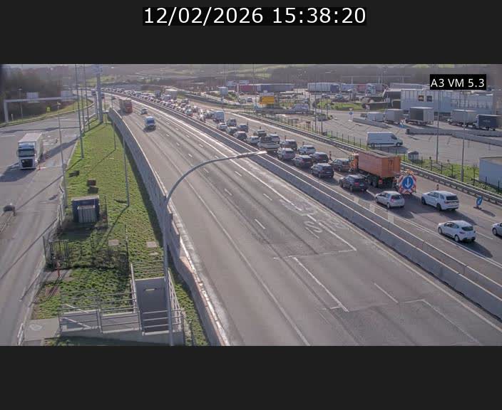 Traffic live webcam Luxembourg Aire de Berchem - A3 - BK 5 - direction France