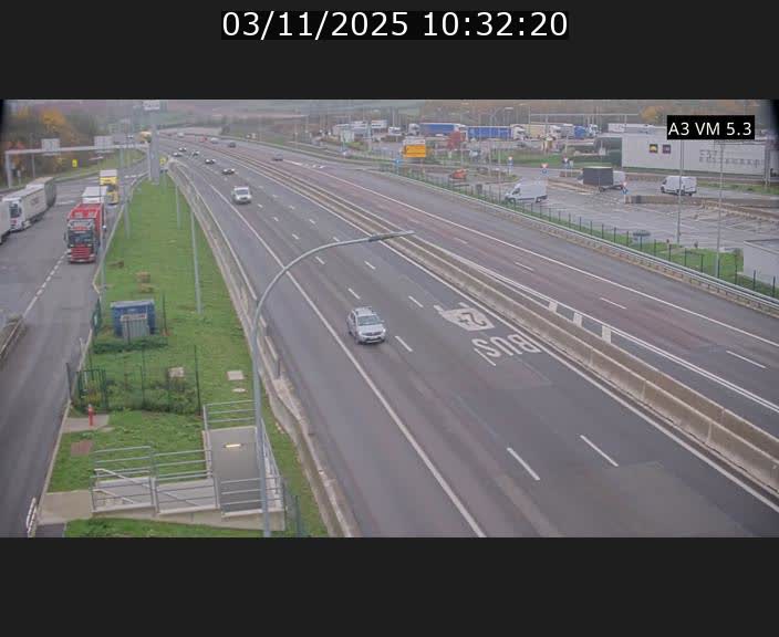 <h2>Traffic live webcam Luxembourg Aire de Berchem - A3 - BK 5 - direction France</h2>