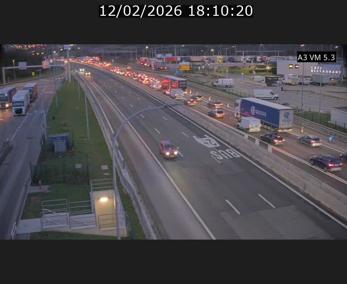 <h2>Traffic live webcam Luxembourg Aire de Berchem - A3 - BK 5 - direction France</h2>