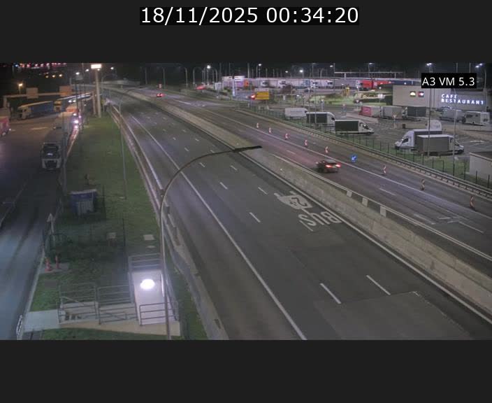 <h2>Traffic live webcam Luxembourg Aire de Berchem - A3 - BK 5 - direction France</h2>