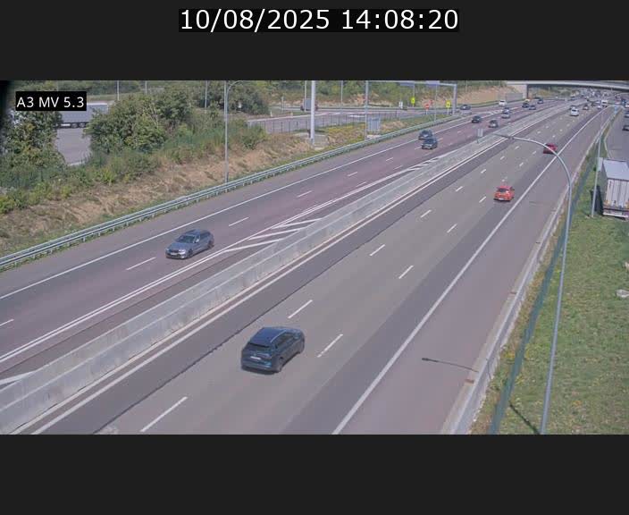 <h2>Webcam à l'Aire de Berchem au Luxembourg sur l'A3. Vue orientée vers la France</h2>
