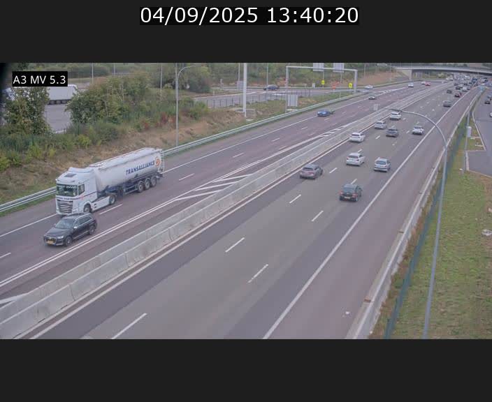 <h2>Webcam à l'Aire de Berchem au Luxembourg sur l'A3. Vue orientée vers la France</h2>