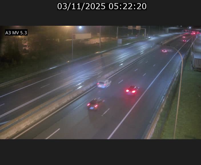 Webcam à l'Aire de Berchem au Luxembourg sur l'A3. Vue orientée vers la France