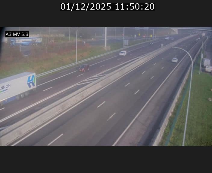 <h2>Webcam à l'Aire de Berchem au Luxembourg sur l'A3. Vue orientée vers la France</h2>