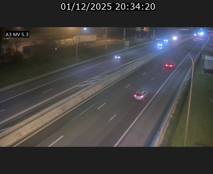 <h2>Webcam à l'Aire de Berchem au Luxembourg sur l'A3. Vue orientée vers la France</h2>