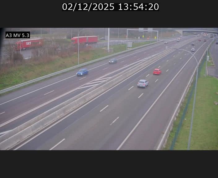 <h2>Webcam à l'Aire de Berchem au Luxembourg sur l'A3. Vue orientée vers la France</h2>