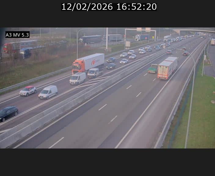 <h2>Webcam à l'Aire de Berchem au Luxembourg sur l'A3. Vue orientée vers la France</h2>