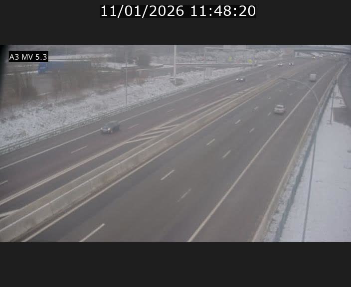 Webcam à l'Aire de Berchem au Luxembourg sur l'A3. Vue orientée vers la France