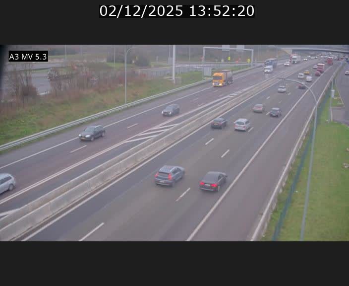 <h2>Webcam à l'Aire de Berchem au Luxembourg sur l'A3. Vue orientée vers la France</h2>