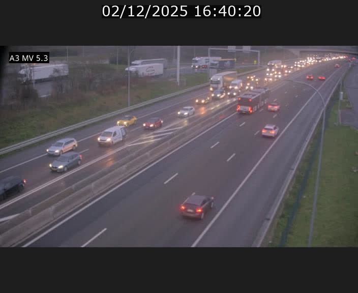<h2>Webcam à l'Aire de Berchem au Luxembourg sur l'A3. Vue orientée vers la France</h2>