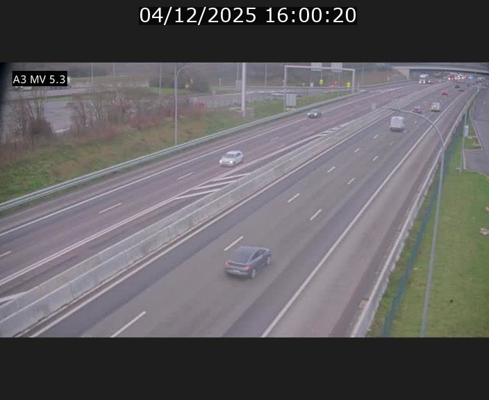 <h2>Webcam à l'Aire de Berchem au Luxembourg sur l'A3. Vue orientée vers la France</h2>