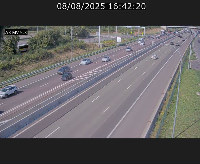 <h2>Webcam à l'Aire de Berchem au Luxembourg sur l'A3. Vue orientée vers la France</h2>