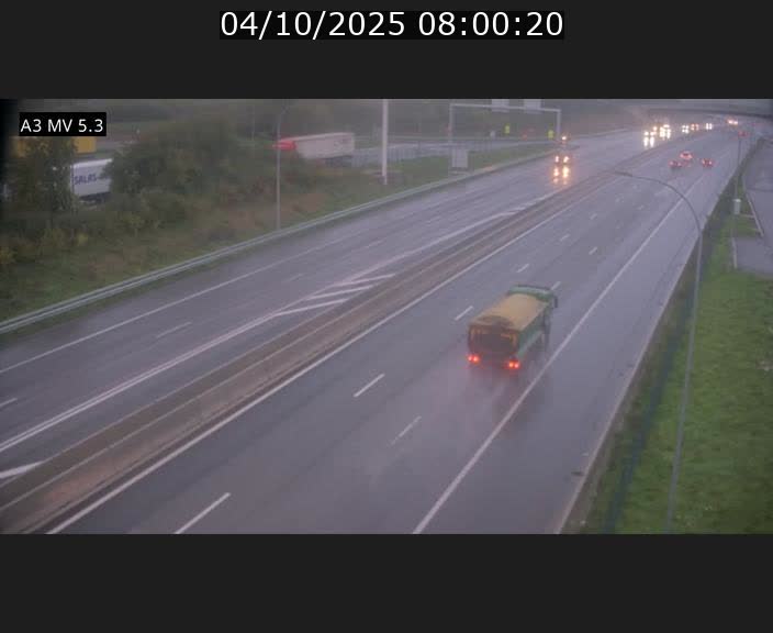 <h2>Webcam à l'Aire de Berchem au Luxembourg sur l'A3. Vue orientée vers la France</h2>