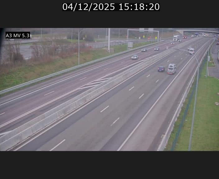 <h2>Webcam à l'Aire de Berchem au Luxembourg sur l'A3. Vue orientée vers la France</h2>