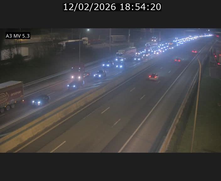 Webcam à l'Aire de Berchem au Luxembourg sur l'A3. Vue orientée vers la France