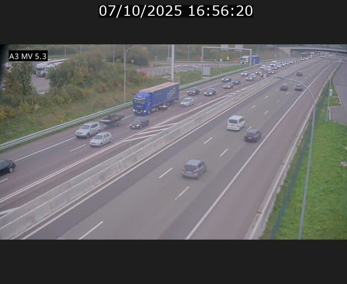 <h2>Webcam à l'Aire de Berchem au Luxembourg sur l'A3. Vue orientée vers la France</h2>