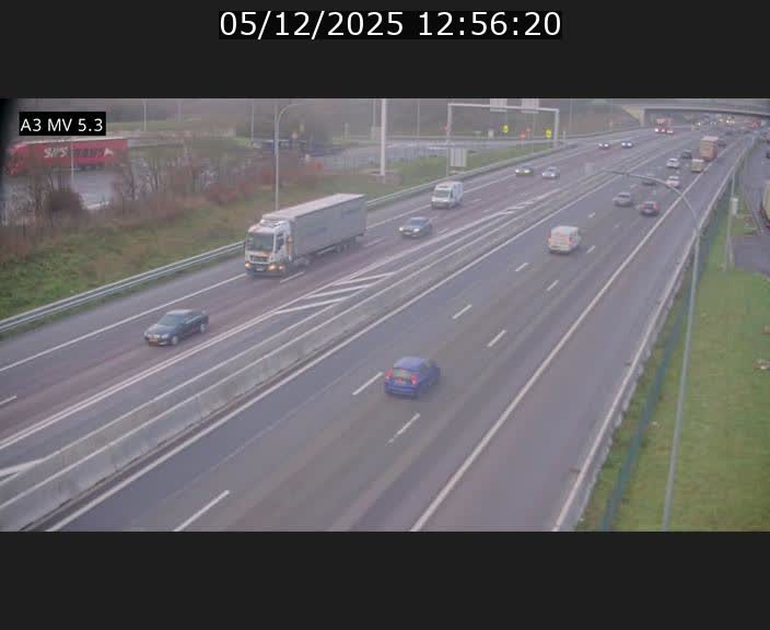 <h2>Webcam à l'Aire de Berchem au Luxembourg sur l'A3. Vue orientée vers la France</h2>