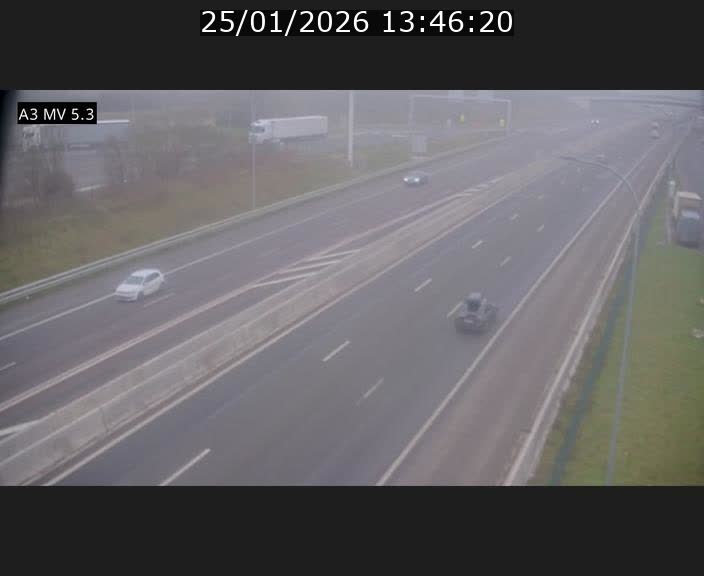 <h2>Webcam à l'Aire de Berchem au Luxembourg sur l'A3. Vue orientée vers la France</h2>
