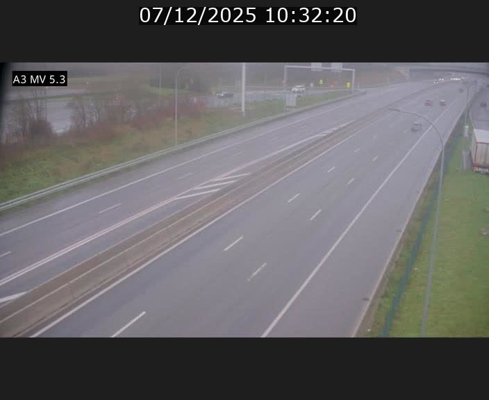 <h2>Webcam à l'Aire de Berchem au Luxembourg sur l'A3. Vue orientée vers la France</h2>