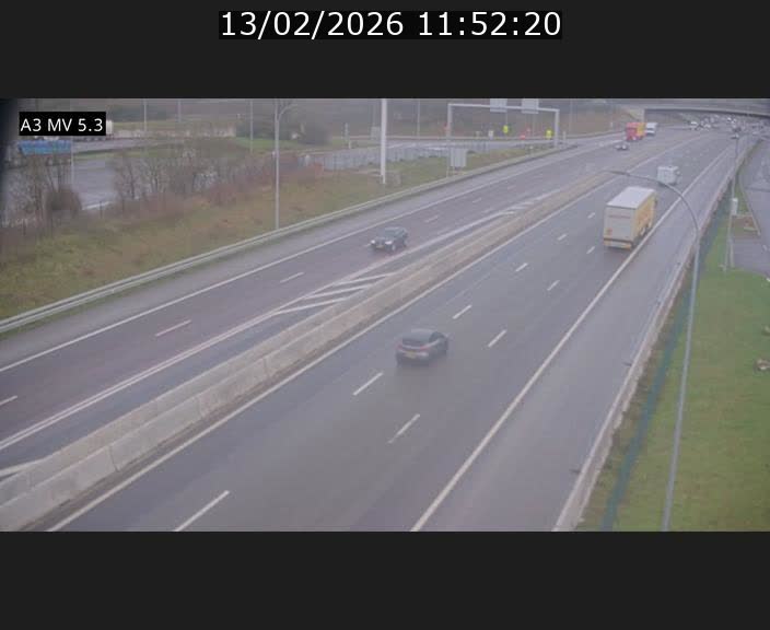 <h2>Webcam à l'Aire de Berchem au Luxembourg sur l'A3. Vue orientée vers la France</h2>