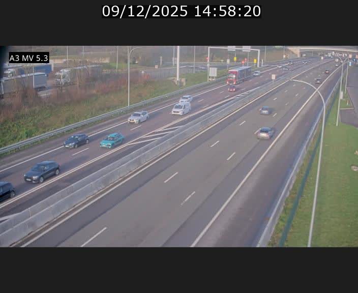 <h2>Webcam à l'Aire de Berchem au Luxembourg sur l'A3. Vue orientée vers la France</h2>