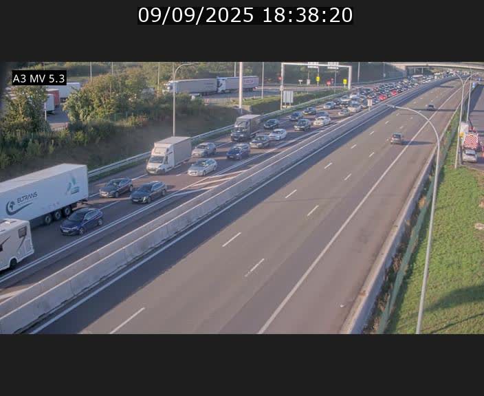 <h2>Webcam à l'Aire de Berchem au Luxembourg sur l'A3. Vue orientée vers la France</h2>