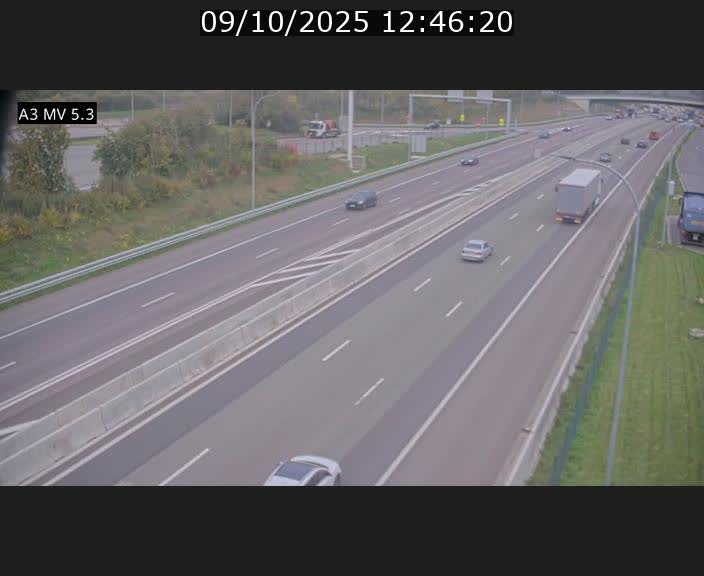 <h2>Webcam à l'Aire de Berchem au Luxembourg sur l'A3. Vue orientée vers la France</h2>