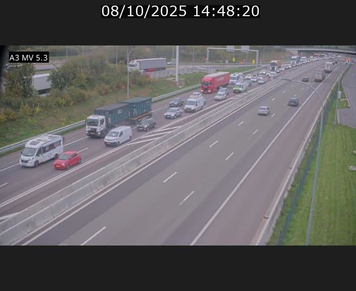 <h2>Webcam à l'Aire de Berchem au Luxembourg sur l'A3. Vue orientée vers la France</h2>