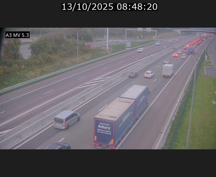 <h2>Webcam à l'Aire de Berchem au Luxembourg sur l'A3. Vue orientée vers la France</h2>