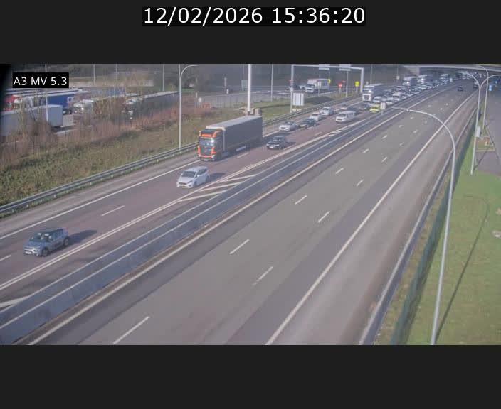 <h2>Webcam à l'Aire de Berchem au Luxembourg sur l'A3. Vue orientée vers la France</h2>