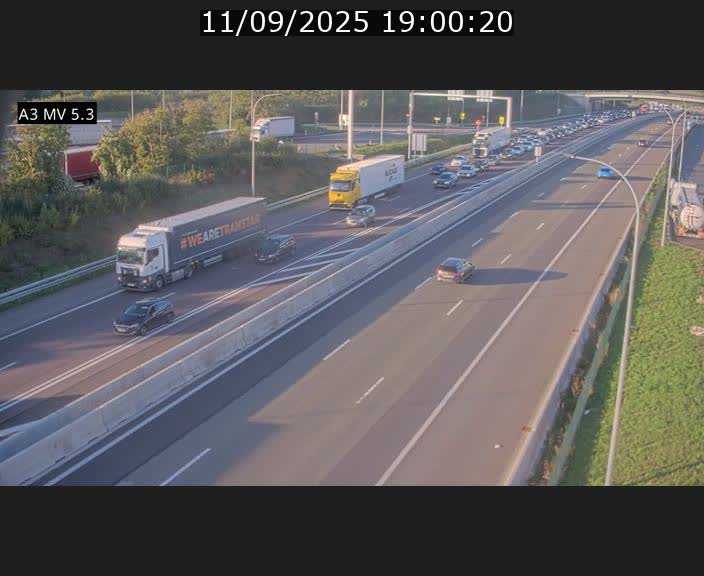<h2>Webcam à l'Aire de Berchem au Luxembourg sur l'A3. Vue orientée vers la France</h2>