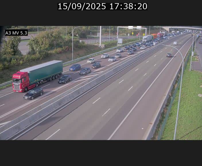 <h2>Webcam à l'Aire de Berchem au Luxembourg sur l'A3. Vue orientée vers la France</h2>