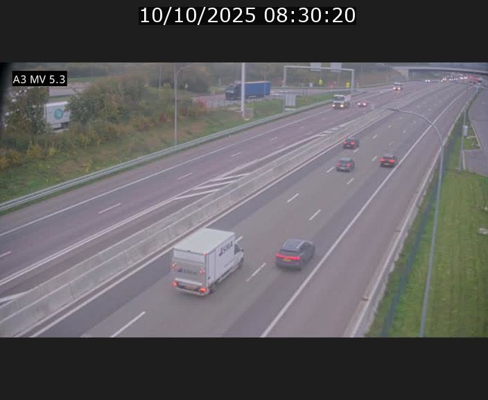 <h2>Webcam à l'Aire de Berchem au Luxembourg sur l'A3. Vue orientée vers la France</h2>