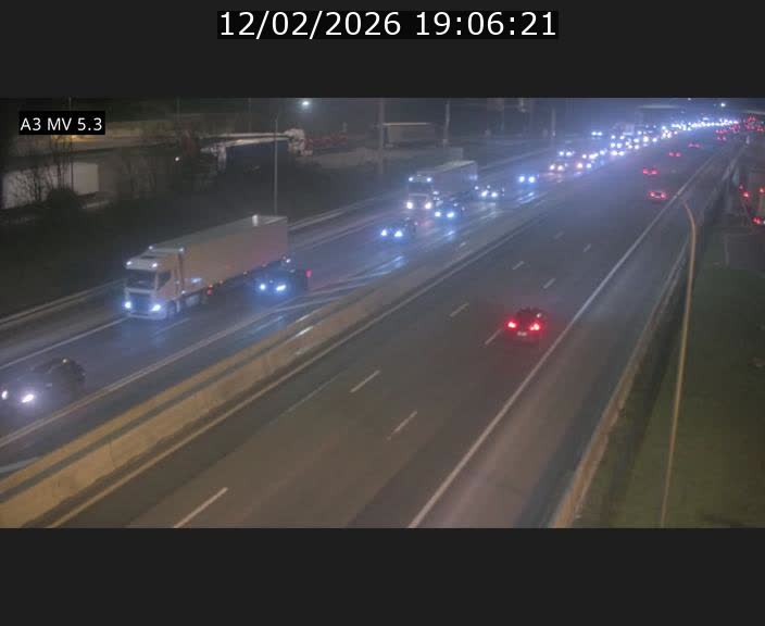 <h2>Webcam à l'Aire de Berchem au Luxembourg sur l'A3. Vue orientée vers la France</h2>