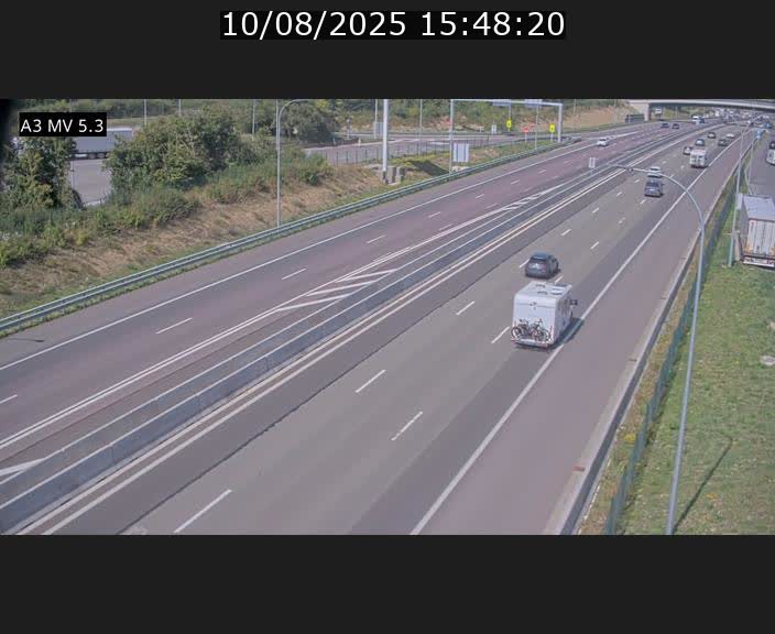 <h2>Webcam à l'Aire de Berchem au Luxembourg sur l'A3. Vue orientée vers la France</h2>