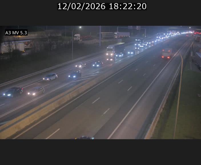 <h2>Webcam à l'Aire de Berchem au Luxembourg sur l'A3. Vue orientée vers la France</h2>