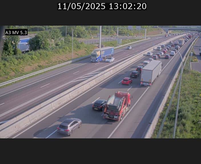 <h2>Webcam à l'Aire de Berchem au Luxembourg sur l'A3. Vue orientée vers la France</h2>