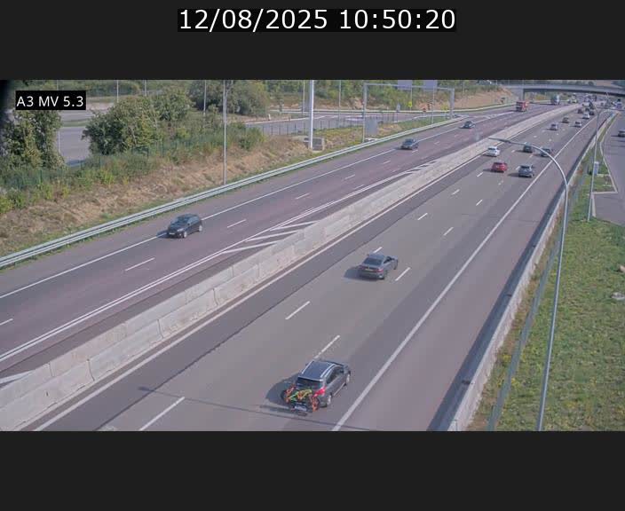 <h2>Webcam à l'Aire de Berchem au Luxembourg sur l'A3. Vue orientée vers la France</h2>