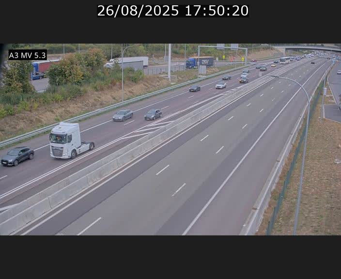 <h2>Webcam à l'Aire de Berchem au Luxembourg sur l'A3. Vue orientée vers la France</h2>