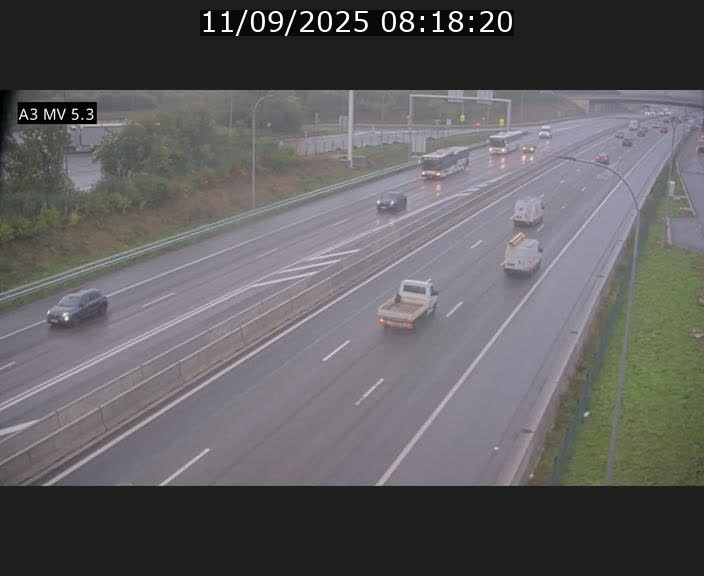 <h2>Webcam à l'Aire de Berchem au Luxembourg sur l'A3. Vue orientée vers la France</h2>